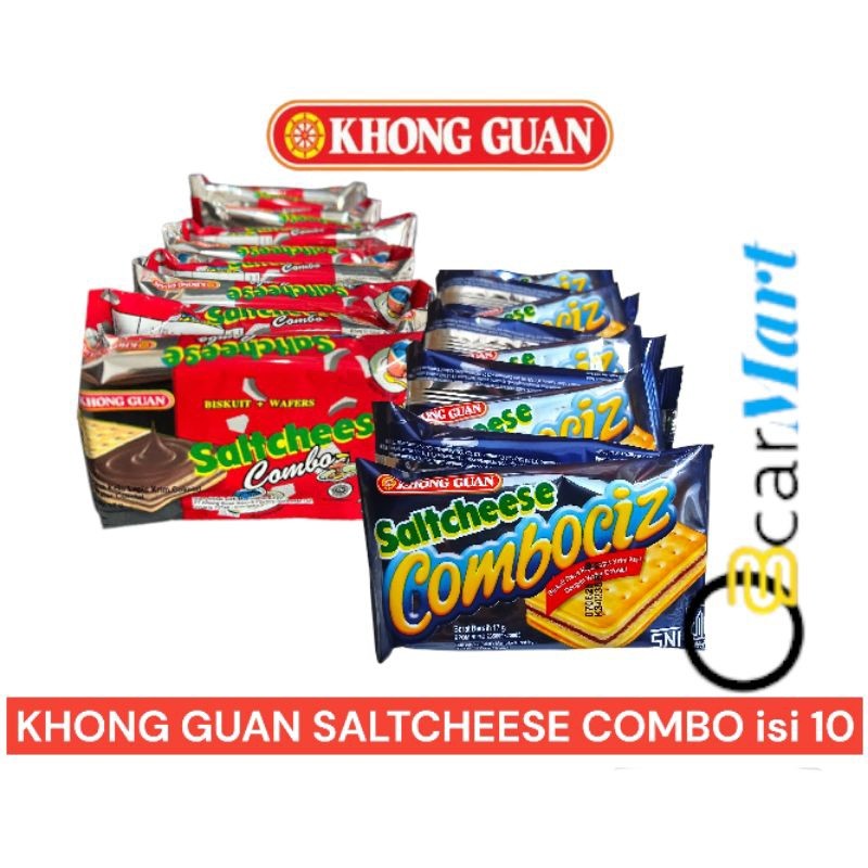 

Biskuit SALTCHEESE COMBOCIZ Renceng isi 10 x 17g Khong Guan