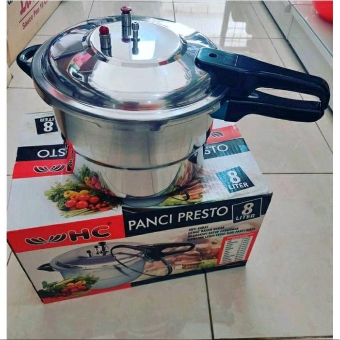 ready stok panci presto hc 8 liter antikarat - dapur karya mdn original