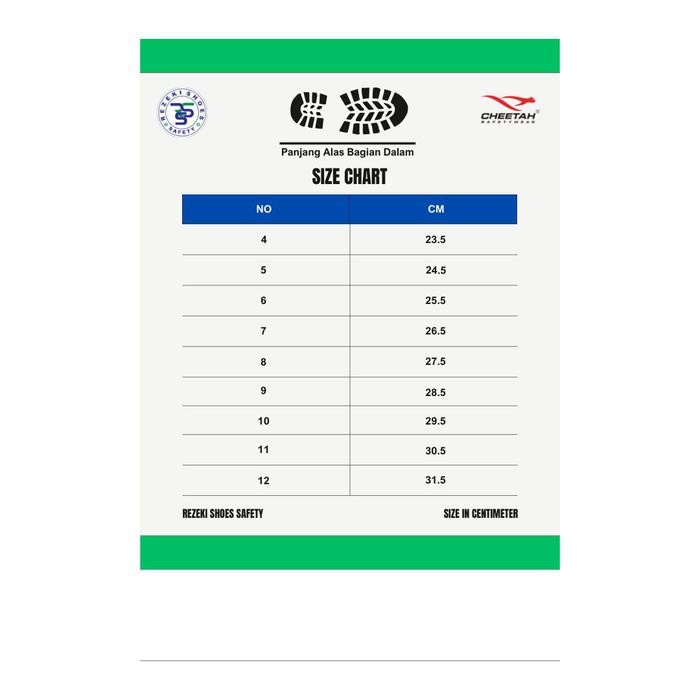 JTTOP" SAFETY SHOES CHEETAH 7012H / SEPATU SAFETY CHEETAH 7012 H ORIGINAL