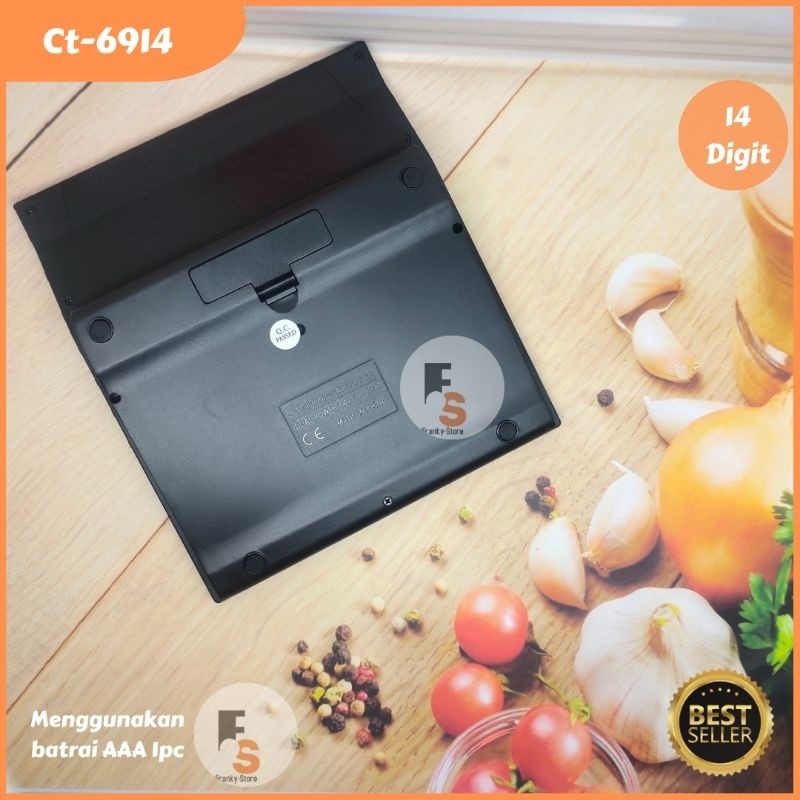 

Kalkulator 14 Dit Ukuran Besar Jumbo Tombol Halus Cek Chek Ulang BDisplay Tipe 6914