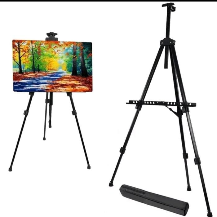 

ready stok easel lukis lukisan easel frame foto wedding stand besi canvas cat stationery original