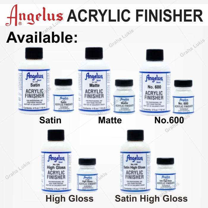 

ready stok angelus satin no 605 acrylic finisher 4 fl.oz original