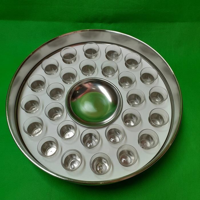 nampan perjamuan kudus stainless steel 27 lubang