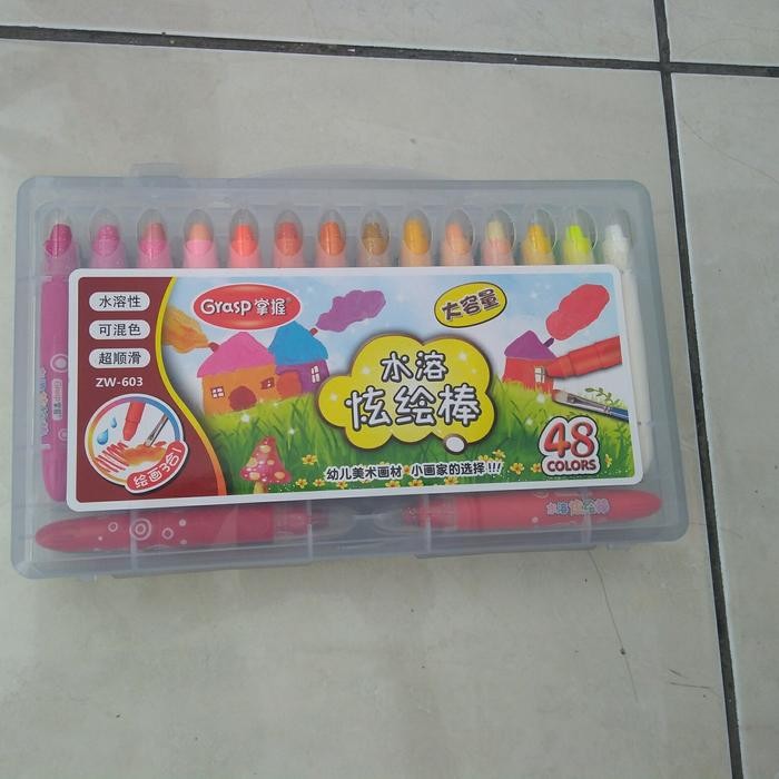 

ready stok krayon grasp isi 48,karyon grasp isi 48w,oil pastel grasp isi 48 warna original