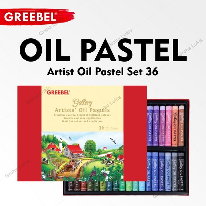 

ready stok greebel artist's oil pastel / krayon set 36 original