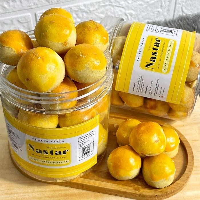 

Nastar Premium Cookies Toples Tabung 600ML