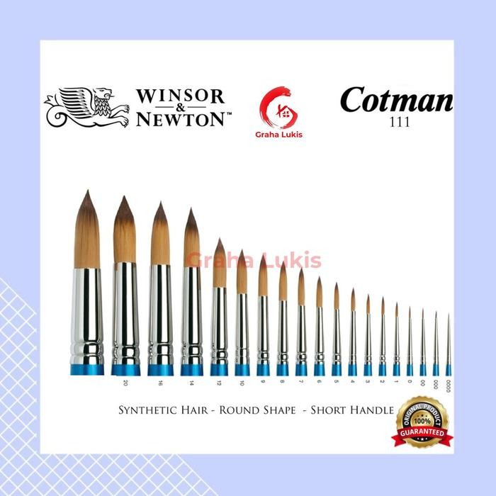 

ready stok cotman brush series 111 round - short handle brush original
