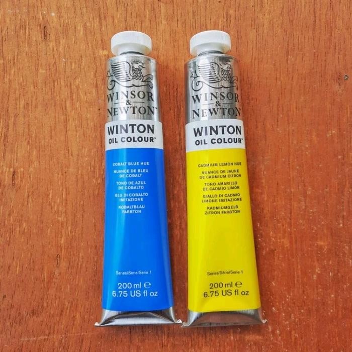 

ready stok winton winsor & newton oil colour 200ml/ winton /winton oil /winston original