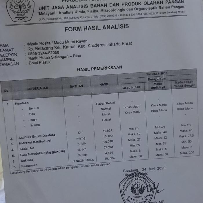 

Terlaris- Madu Asli Hutan Sialang Riau 1Kg -Gratisongkir