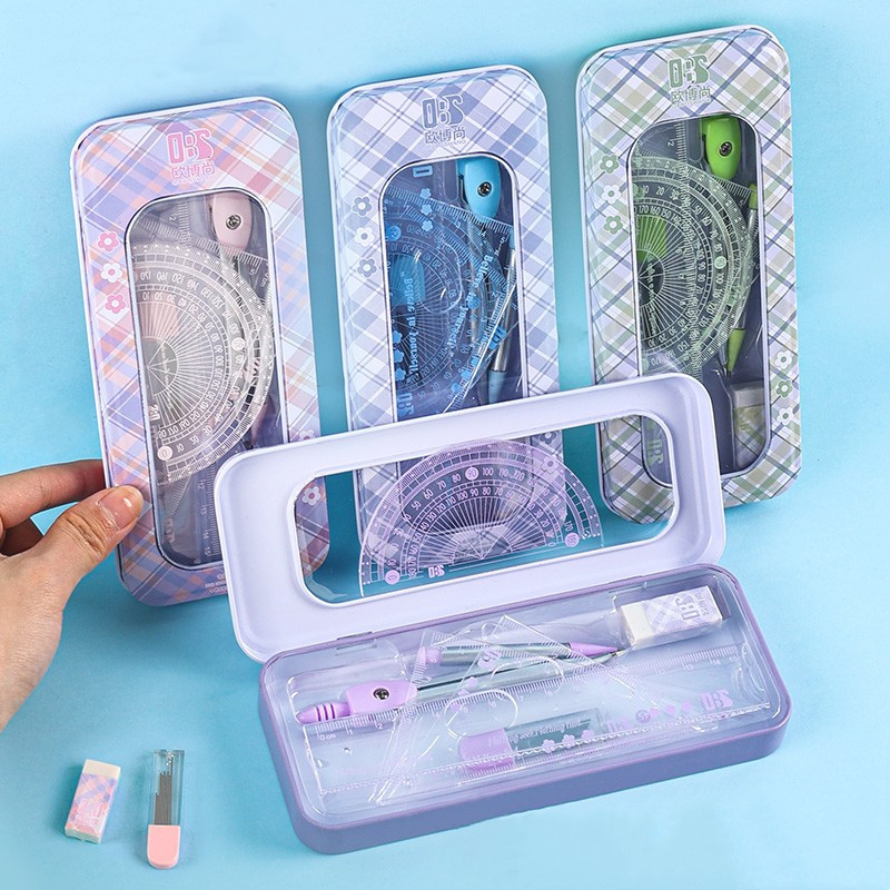 

Kompas set 8in1 Matematika set Penggaris set Jangka set Compass set Math set pensil murah bonus