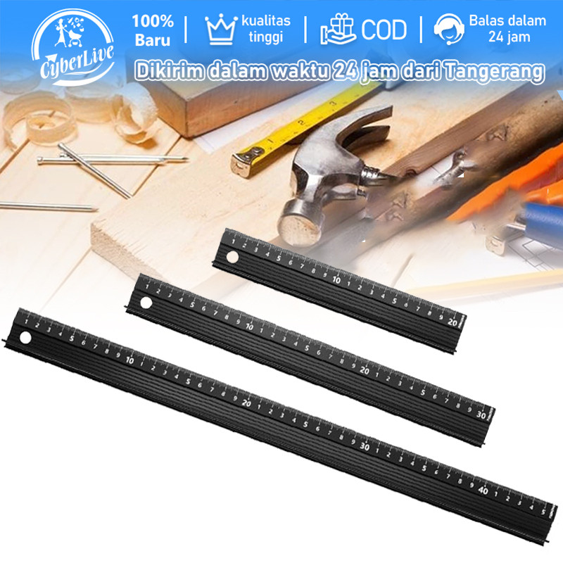 

Penggaris Lurus Aluminum Alloy Anti Slip Untuk Pengerjaan Kayu Marking Safety Cutting