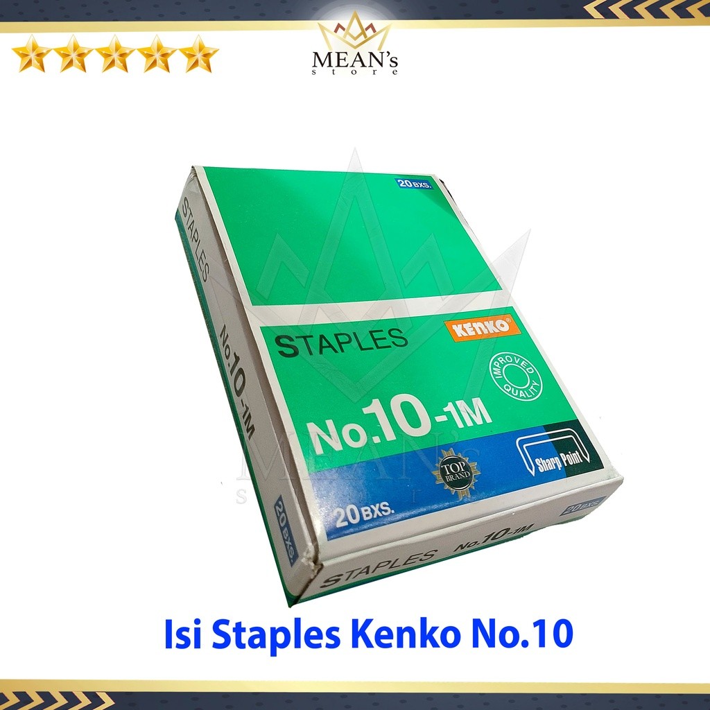 

Isi Staples Kenko No.10 / Reffil Stapler No 10 / Isi Hekter HD 10