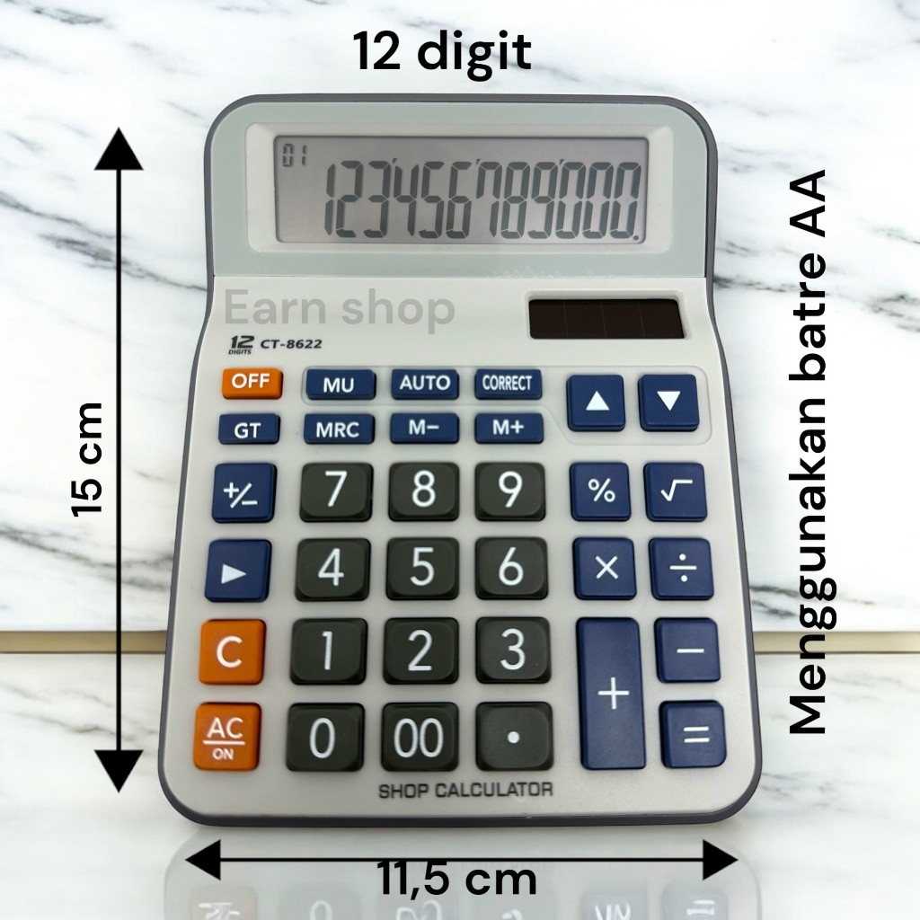 

Kalkulator dagang 12 digit Citizen CT-8622