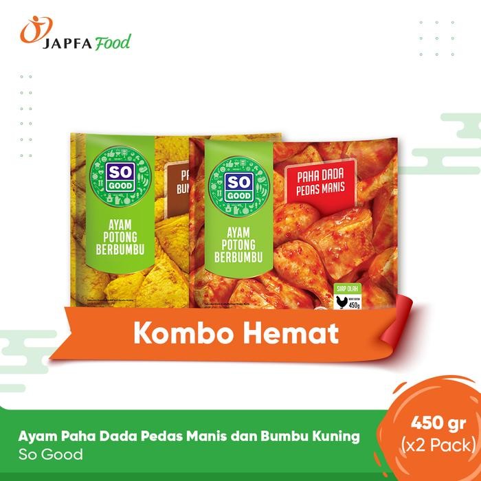 

NewZbgt- So Good Paha Dada Bumbu Kuning dan Pedas Manis 450 gr
