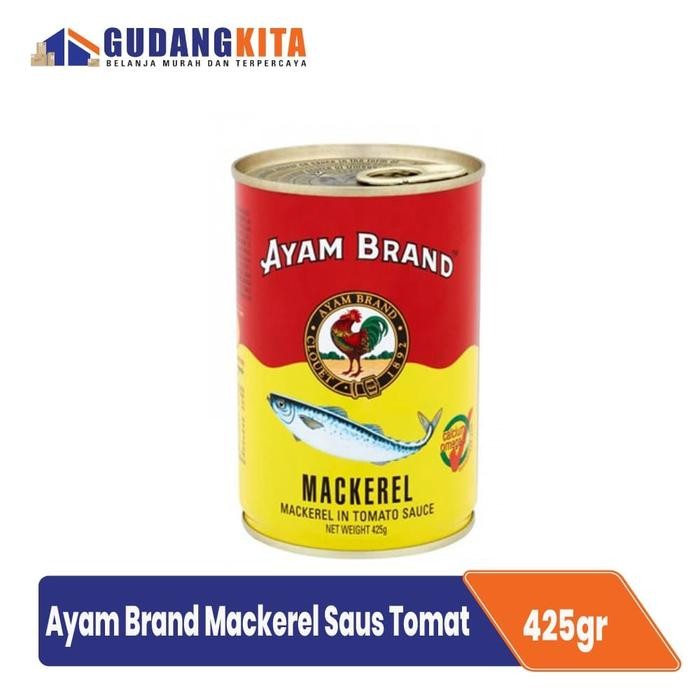 

NewZbgt- Mackerel Bulat Saus Tomat Ayam Brand 425 Gram