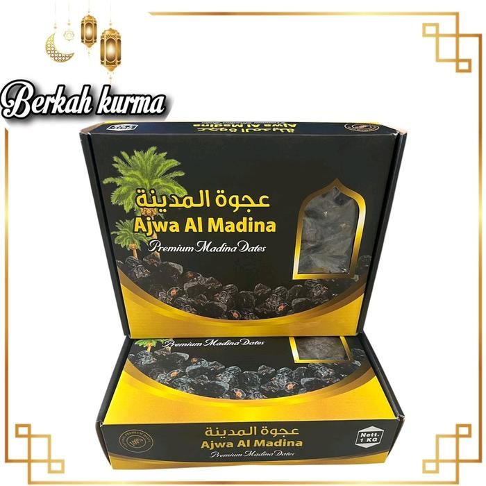 

NewZbgt- Kurma Ajwa Jumbo 1Kg Al Madina Premium Makanan Manis - Food, Snack Makanan Manis Coklat