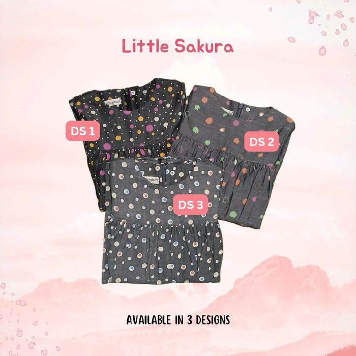 Polkalala Tunic [Little Sakura] - Tunik Anak Perempuan - Tunik Motif Polkadot, Lengan Panjang