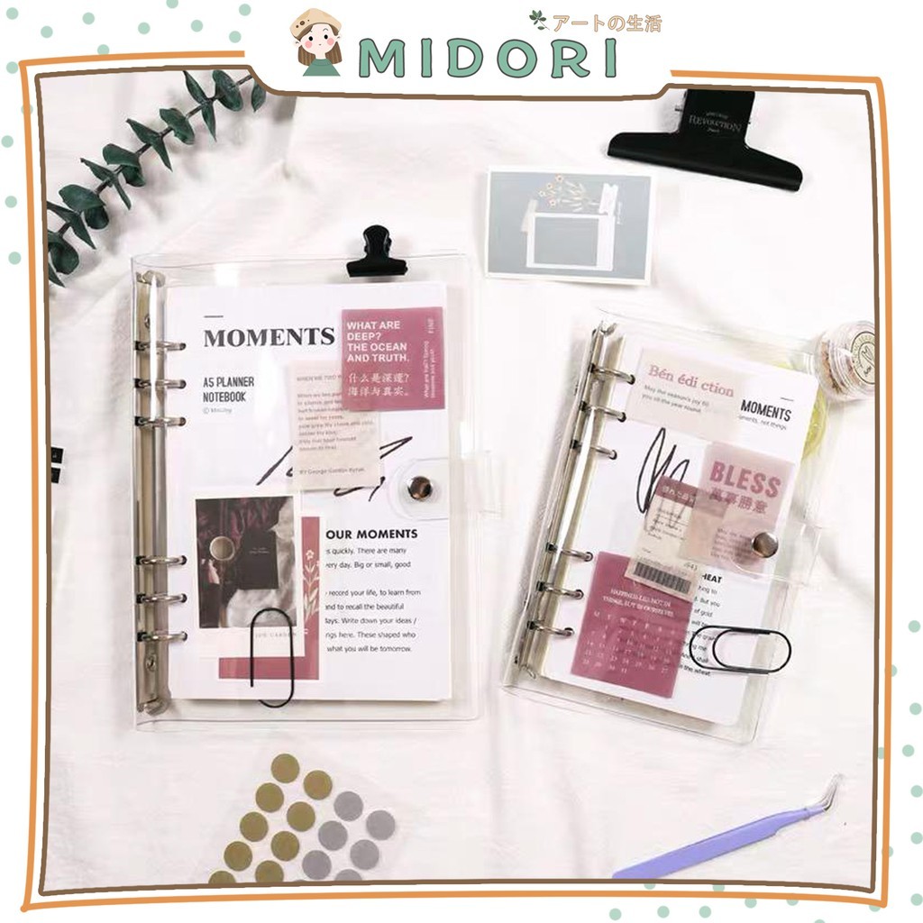 

[MIDORI] Binder A5 Binder A6 Transparan - E0007