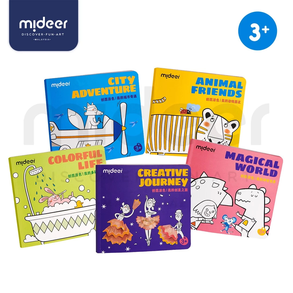 

Mideer&Hightune Children Coloring Book / Buku Mewarnai Anak 42 Lembar Kertas 170G