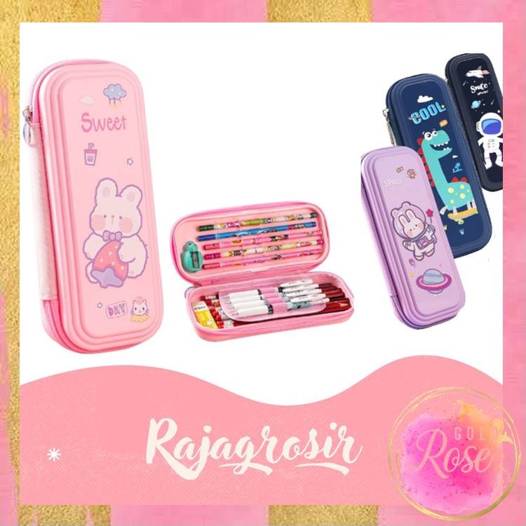 

- S5829 Tempat Pensil Motif Karakter Kartun / Tempat Pensil Anak Sekolah Bahan Eva Anti Air / Kotak