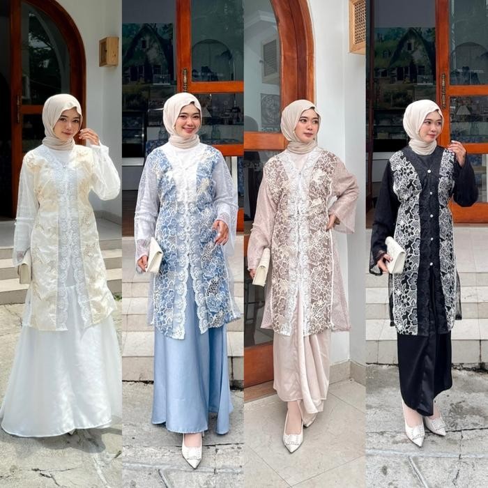 Syamira- CATLYN OUTER OUTER WISUDA OUTER KEBAYA MODERN OUTER PRADA KEBAYA KUTU BARU KEBAYA WISUDA