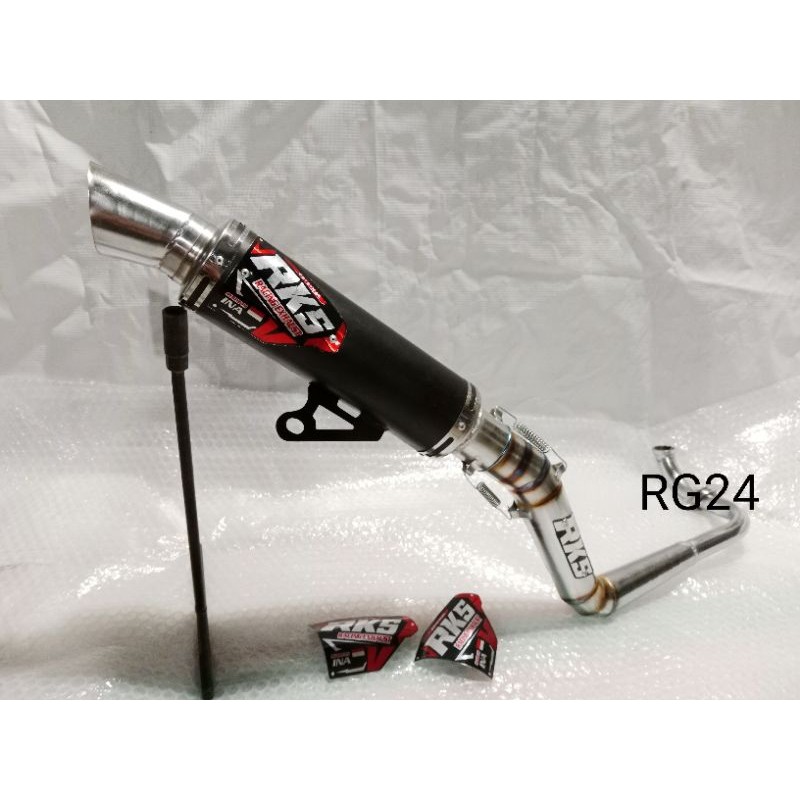 Grosir Knalpot Racing Samlong Rks Leher Atas Untuk Motor Metik Suzuki Spin125 Skydrive Skywave