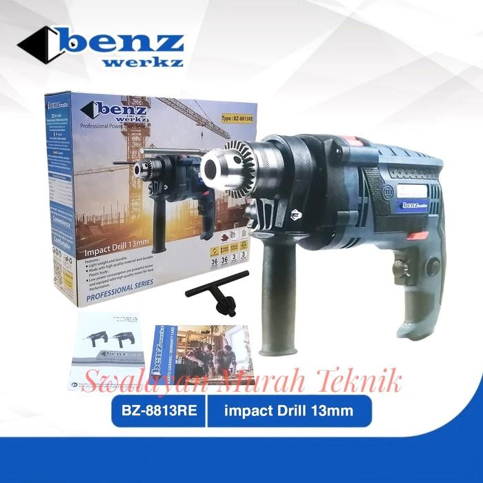 Mesin Bor Tembok Beton 13mm BENZ BZ8813RE Impact Drill 13 mm BZ-8813RE