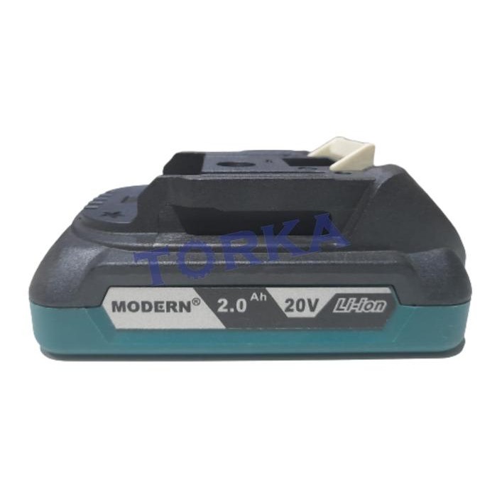 Battery Cordless MODERN 20V 2Ah Baterai Bor Cordless