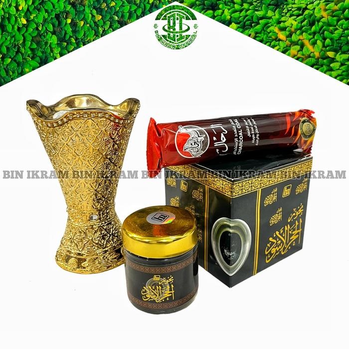 PREMIUM Paket Bukhur Hajar Aswad Tempat Buhur Mabkhara Bakhoor Hajar Aswad