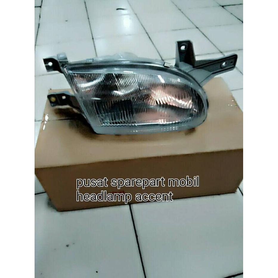 Ready lampu depan hyundai accent headlamp Hyundai accent lamlu besar accent
