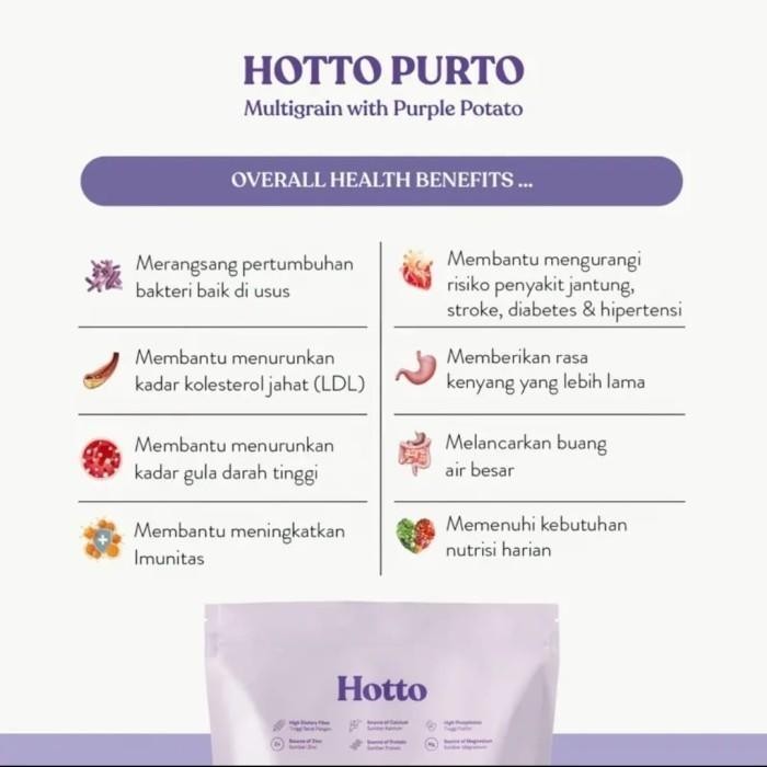 

Hotto Purto Pouch (16 Sachet) Multigrain With Purple Potato Hoto