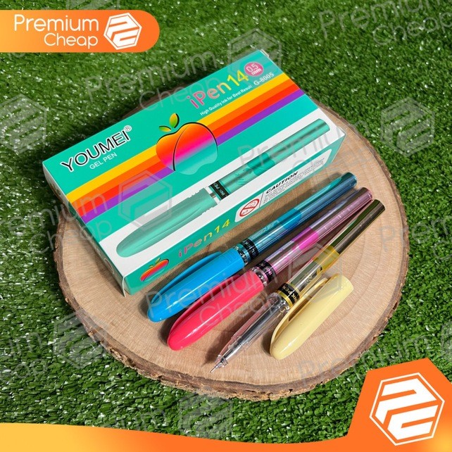 

UM1 [12 PCS] Pulpen Pen Gel Youmei Ipen 14 Apple Metallic Metalik