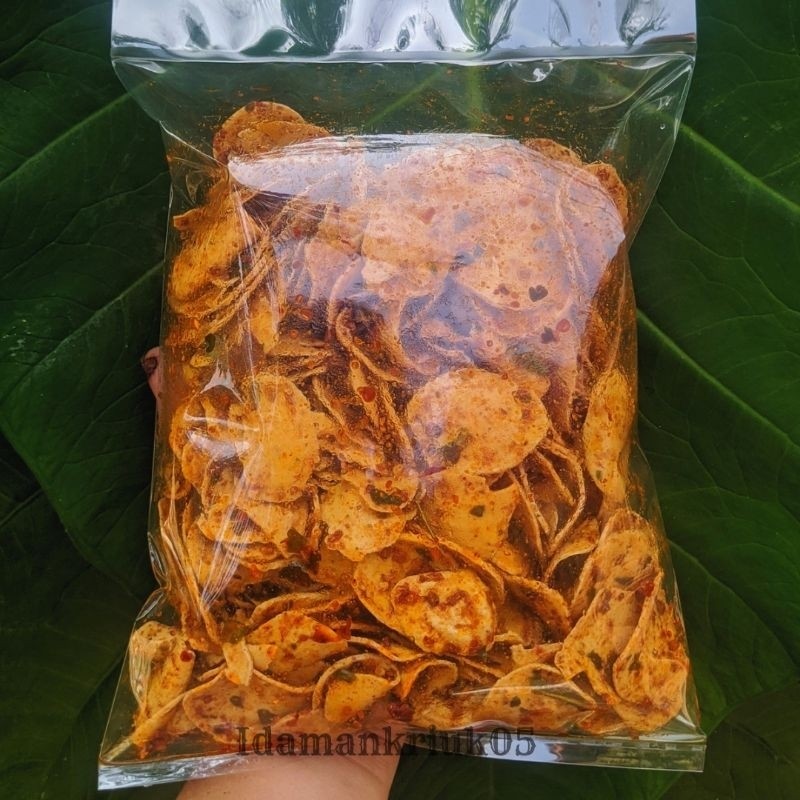 

Sajiandapur Basreng Kriuk Daging Sapi Pedas Daunjeruk 250G/Basreng/Daunjeruk/Kriuk/Mantap