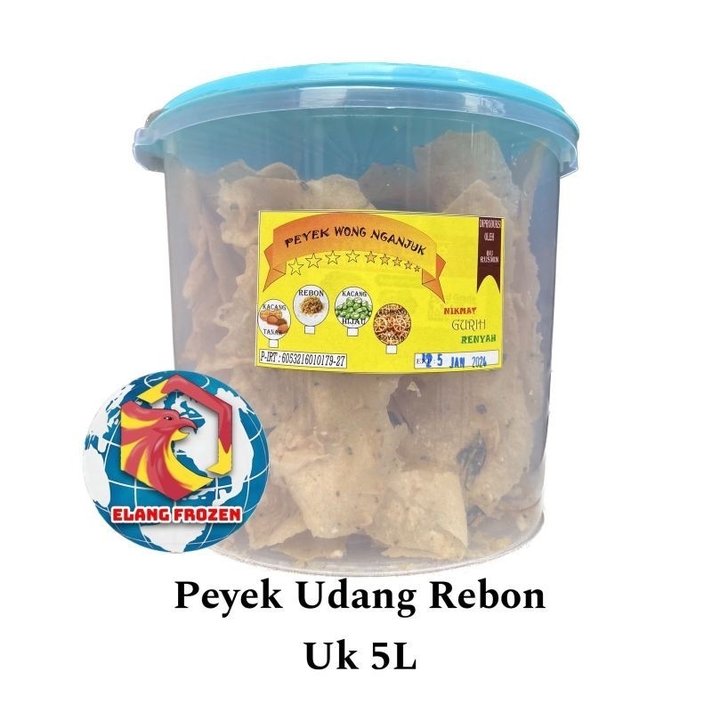 

Sajiandapur Peyek Udang Rebon / Teri Ukuran Toples 5 Liter