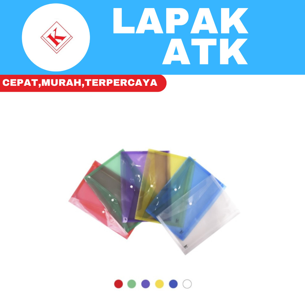 

Folder One Map PLASTIK Kancing (1LUSIN) ++