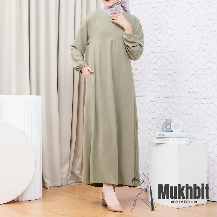 Layali- Dress Muslim Remaja Gamis Hitam Polos Wanita Premium Jumbo Terbaru