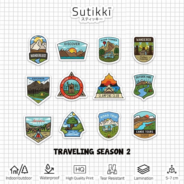 

icker Pack Traveling Gunung Vinyl Laptop Aehetic Season 2