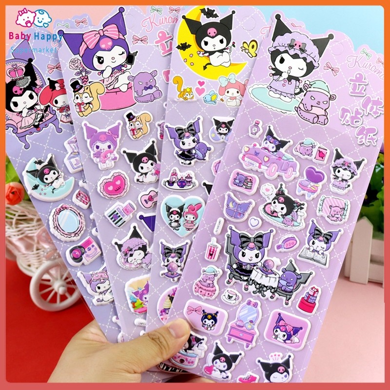 

UM1 Acak 1 pcs stiker 3D Kuruomi stiker / Capibala stiker / Cinnamoroll stiker / Hello Kitty stiker