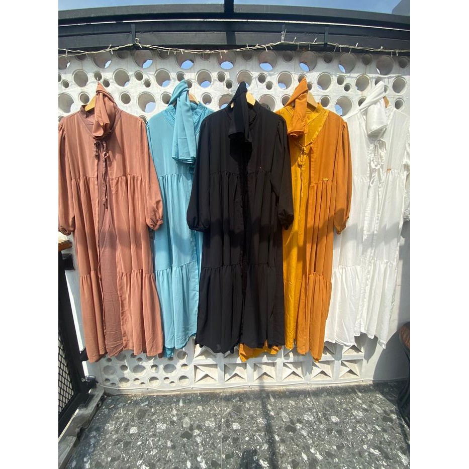 Mosya- Jasmine Dress original twill MIX Ceruti Babydoll Premium By Mdhomefashion