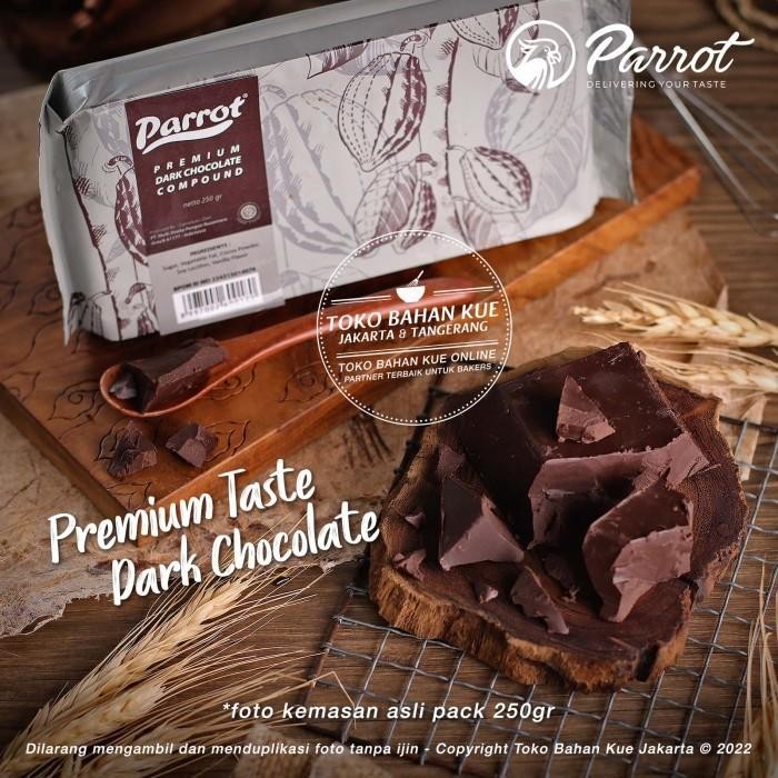 

Cokelat Parrot BATANG 166gr Dark Chocolate Compound Premium Coklat