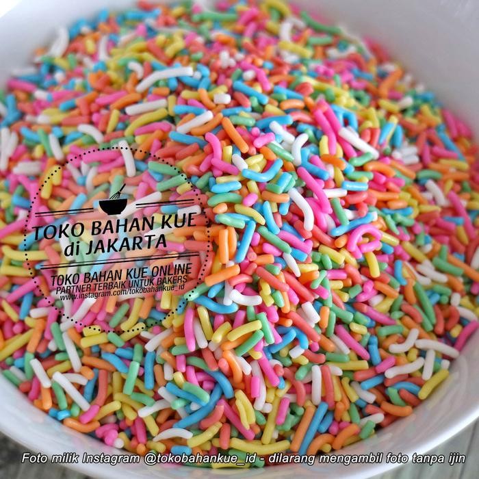 

Tulip Meises Warna-Warni 1kg Meses Chocorice Mix Hiasan Cupcakes
