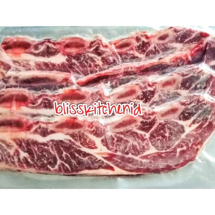 

Iga Sapi Us Chuck Short Ribs Bonein Beef Kalbi / Galbi 1Cm Marbling 4