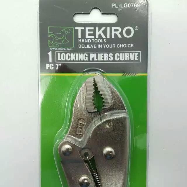 TANG BUAYA TEKIRO VICE GRIP TANG STEL SETEL TEKIRO 7" TANG JEPIT BENGK
