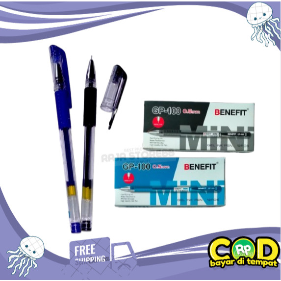 

UM1 Pulpen Gel BENEFIT Hitam GP-100 (Lusin)