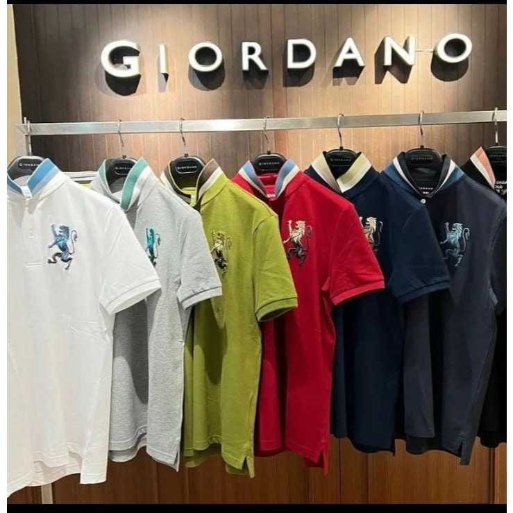 Kaos polo GIORDANO Pria kerah / Kaos Kerah Pria Dewasa / Size M-L-XL-XXL