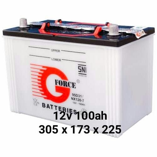 Aki Mobil Pajero Dakar G Force Nx120-7L 12v 100ah