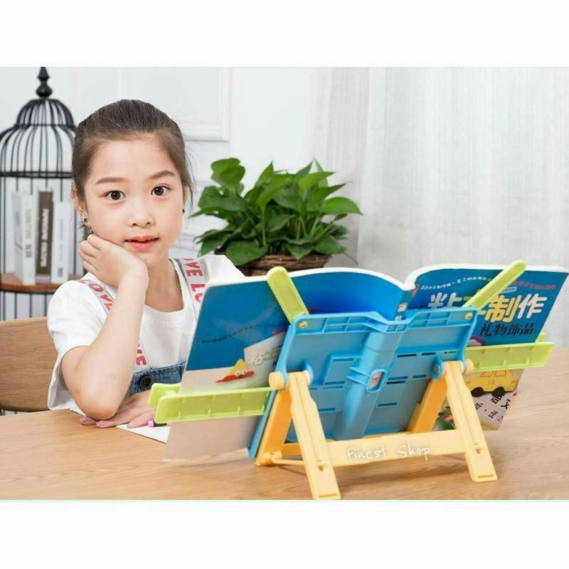 

EM Penyangga Sandaran Buku Book Stand Holder Dudukan Buku 4 in 1