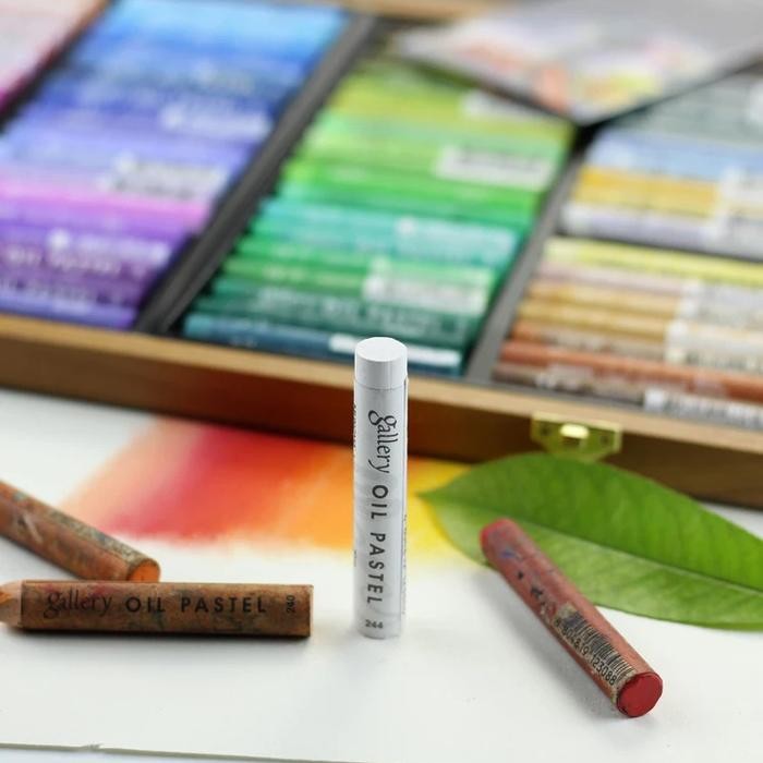 

TERLARIS Mungyo Gallery Artists Soft Oil Pastel Wooden Box Crayon Krayon Minyak