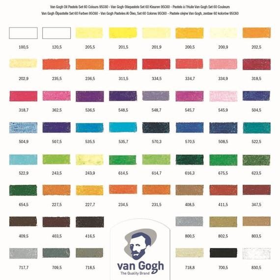 

TERLARIS Van Gogh Oil Pastel Complete Collection set 60 colours