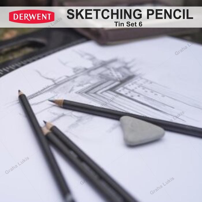 

TERLARIS Derwent Sketching Pencil 6 Tin